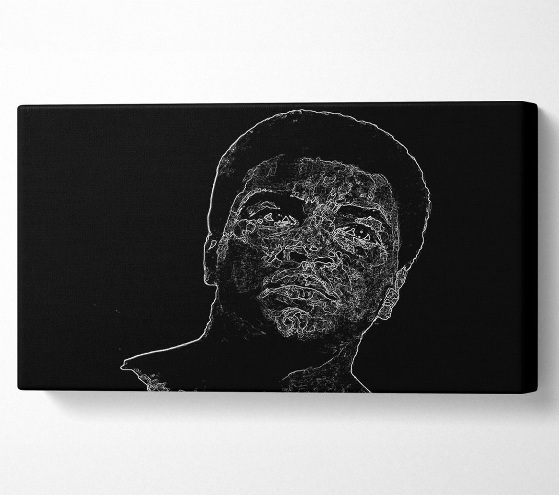  A Canvas Print of Muhammad Ali Face Canvas Art