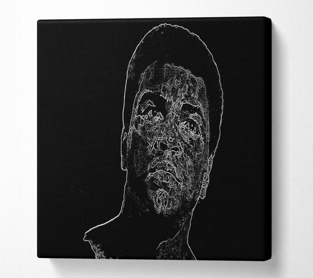  A Canvas Print of Muhammad Ali Face Canvas Art