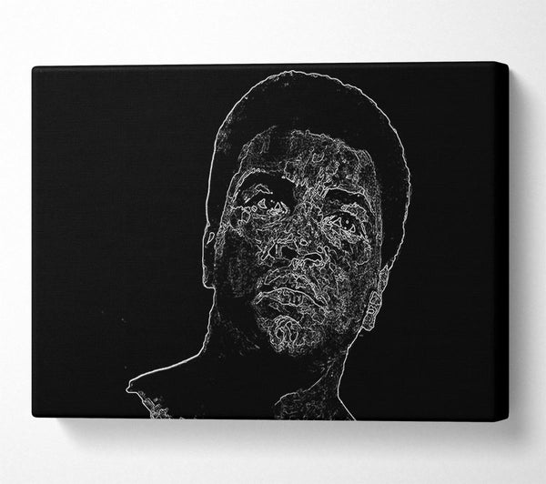  A Canvas Print of Muhammad Ali Face Canvas Art