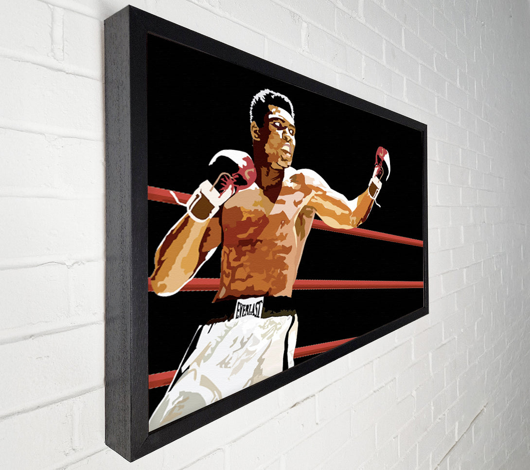  A Canvas Print of Muhammad Ali In The Ring Canvas Art