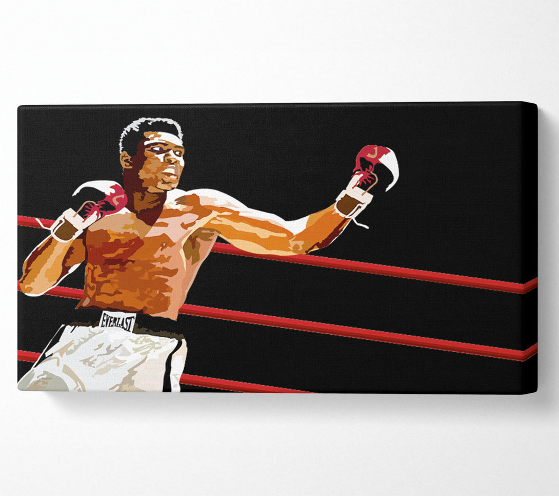  A Canvas Print of Muhammad Ali In The Ring Canvas Art