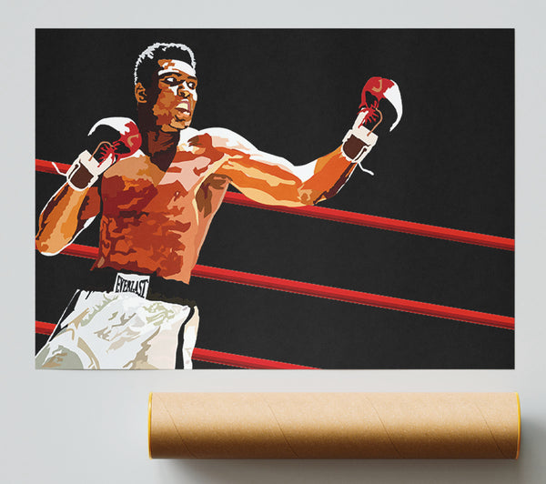 Muhammad Ali In The Ring Print