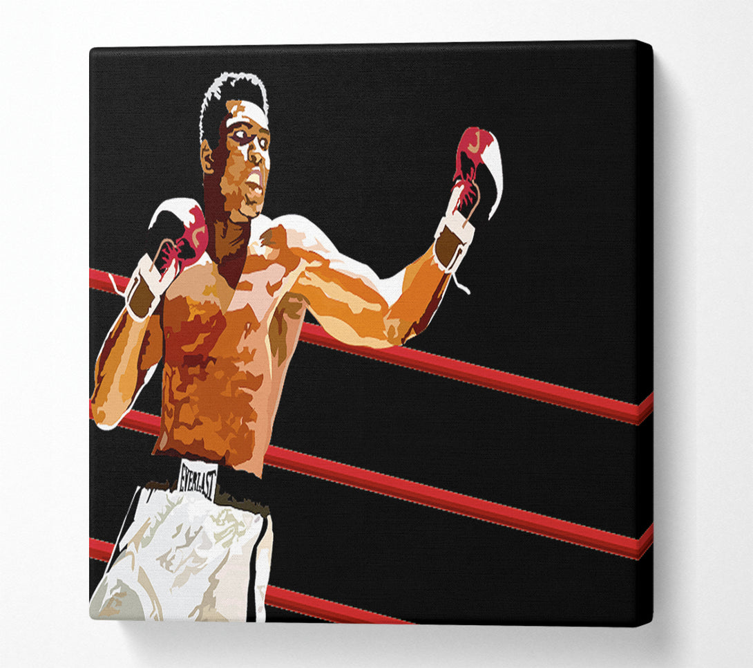  A Canvas Print of Muhammad Ali In The Ring Canvas Art