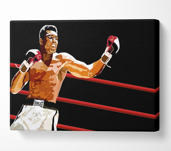  A Canvas Print of Muhammad Ali In The Ring Canvas Art