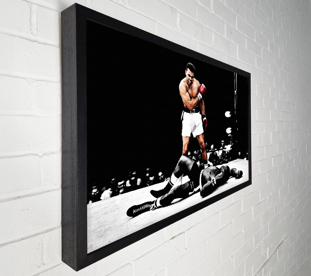  A Canvas Print of Muhammad Ali Knock Down Canvas Art