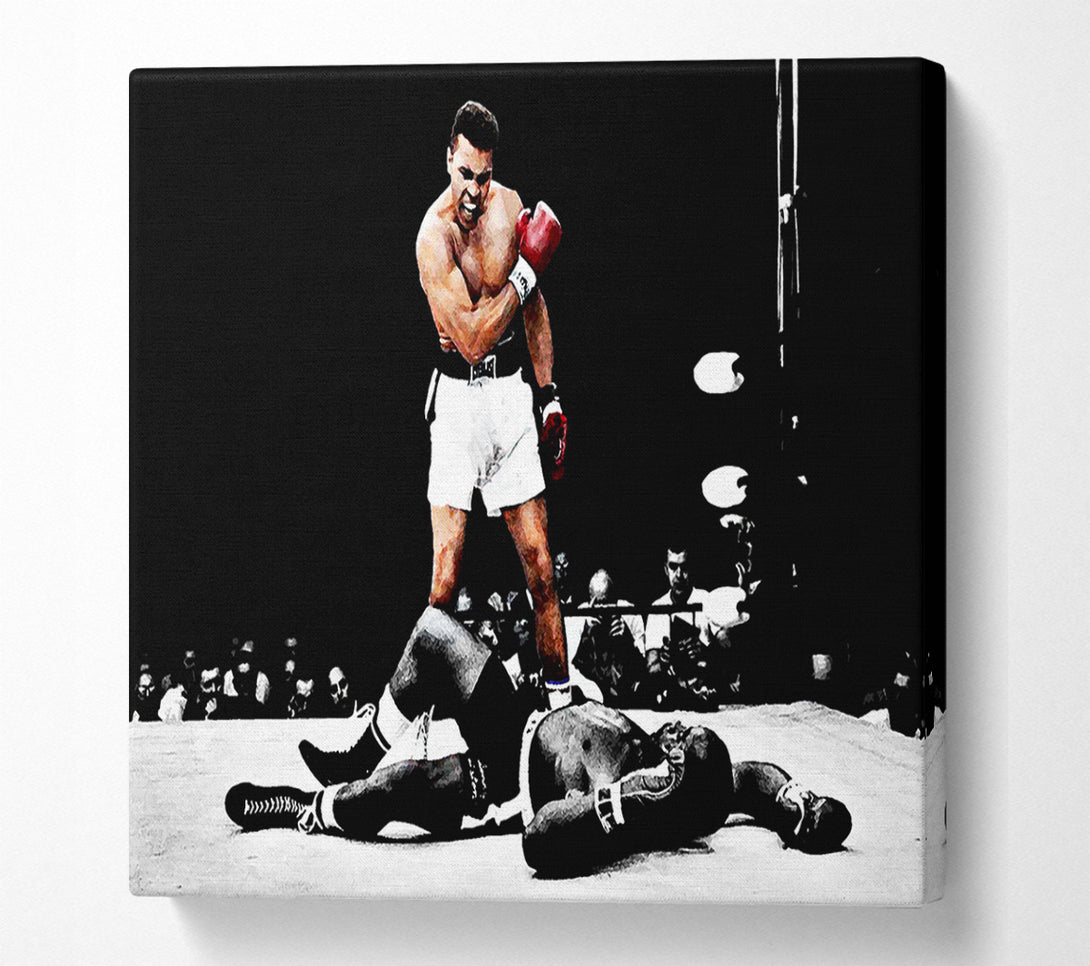  A Canvas Print of Muhammad Ali Knock Down Canvas Art