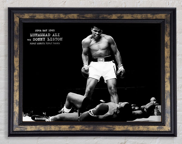 Muhammad Ali Mighty Fist Framed Print