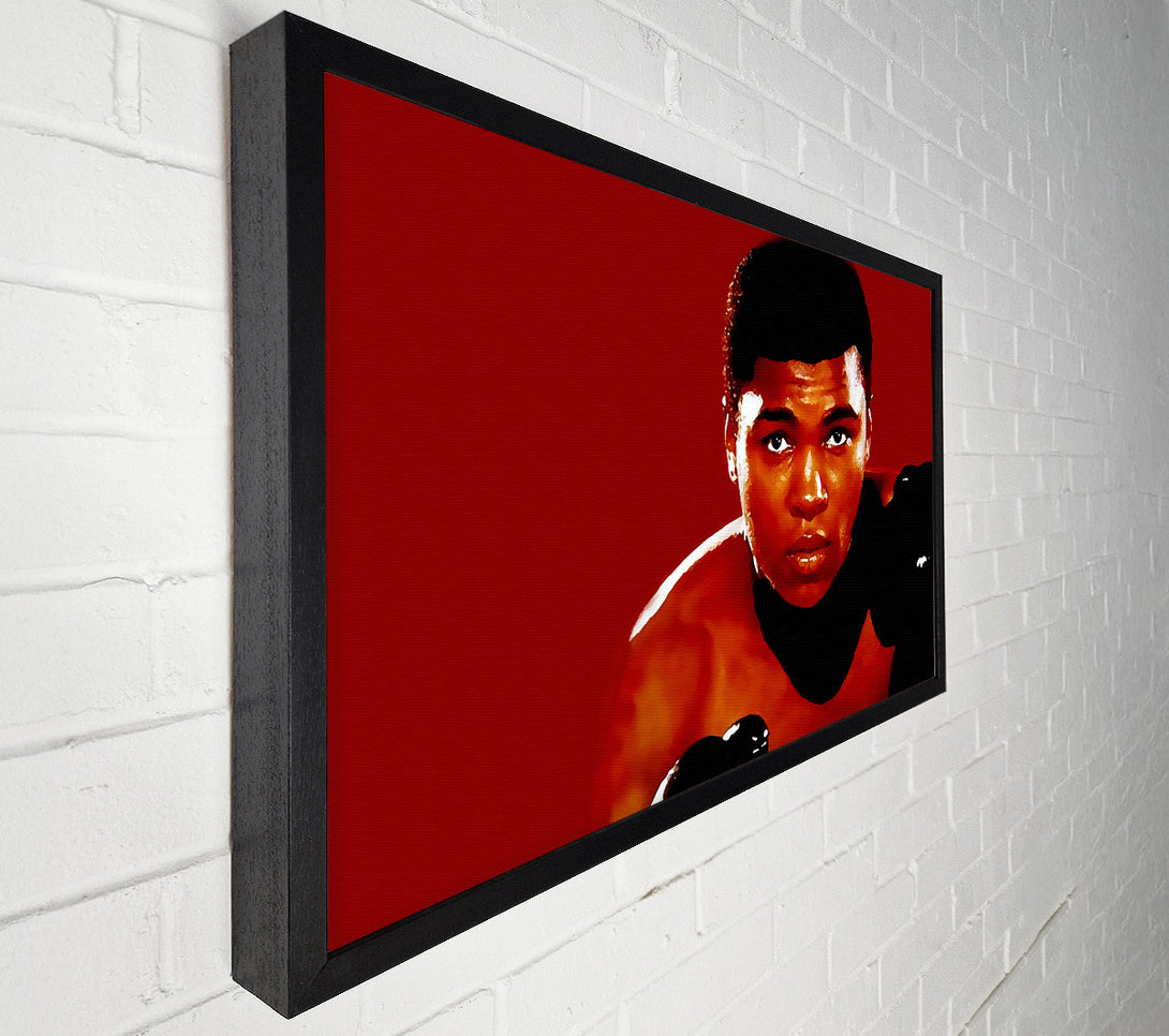  A Canvas Print of Muhammad Ali Red Canvas Print