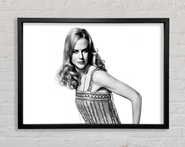 Nicole Kidman B n W Framed Print