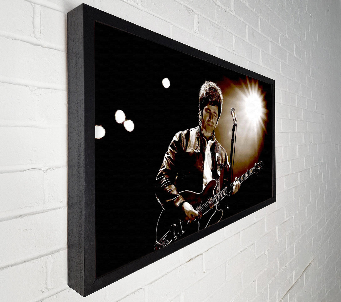  A Canvas Print of Noel Gallagher Oasis Sepia Canvas Wall Art