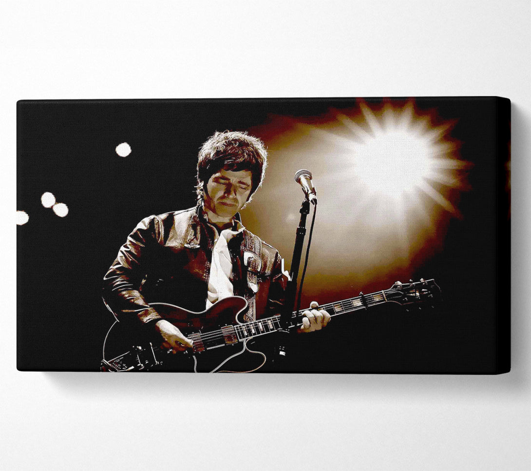  A Canvas Print of Noel Gallagher Oasis Sepia Canvas Wall Art