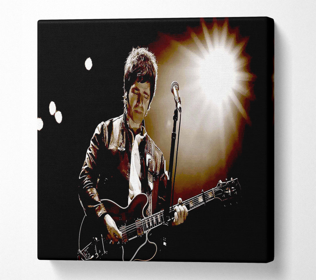  A Canvas Print of Noel Gallagher Oasis Sepia Canvas Wall Art