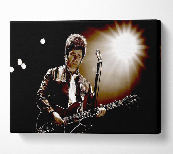  A Canvas Print of Noel Gallagher Oasis Sepia Canvas Wall Art