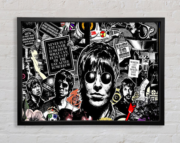 Oasis Collage Framed Print