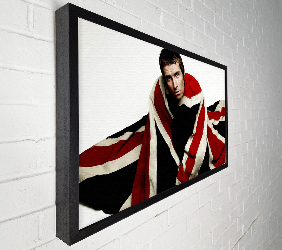  A Canvas Print of Oasis Liam Gallagher Flag Canvas Print