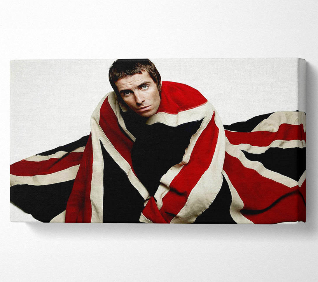  A Canvas Print of Oasis Liam Gallagher Flag Canvas Print