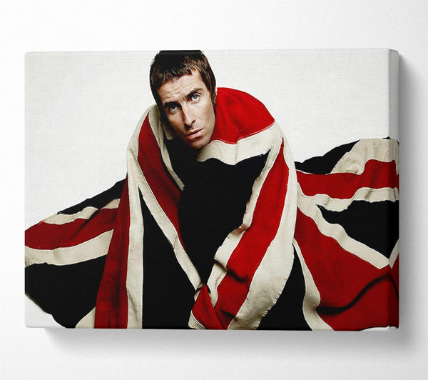  A Canvas Print of Oasis Liam Gallagher Flag Canvas Print