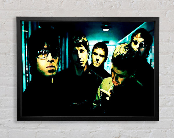 Oasis Lift Liam n Noel Framed Print