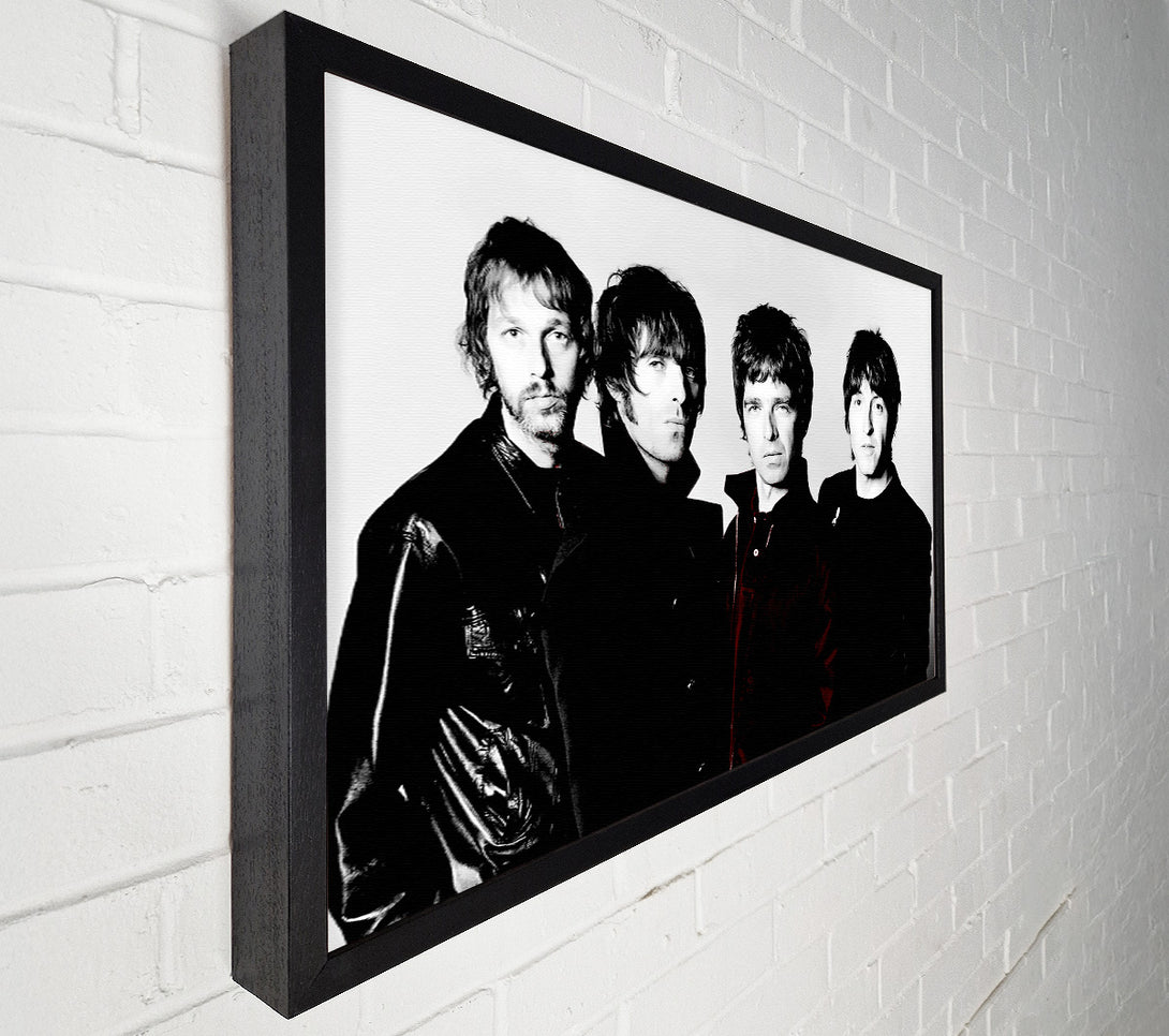  A Canvas Print of Oasis Noel Red B n W Canvas Art