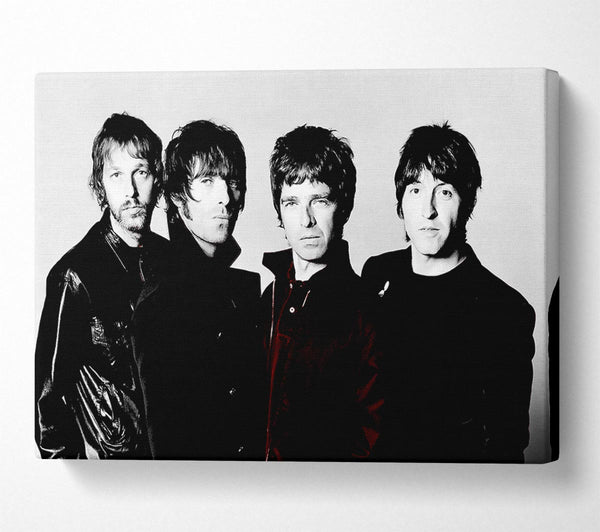  A Canvas Print of Oasis Noel Red B n W Canvas Art