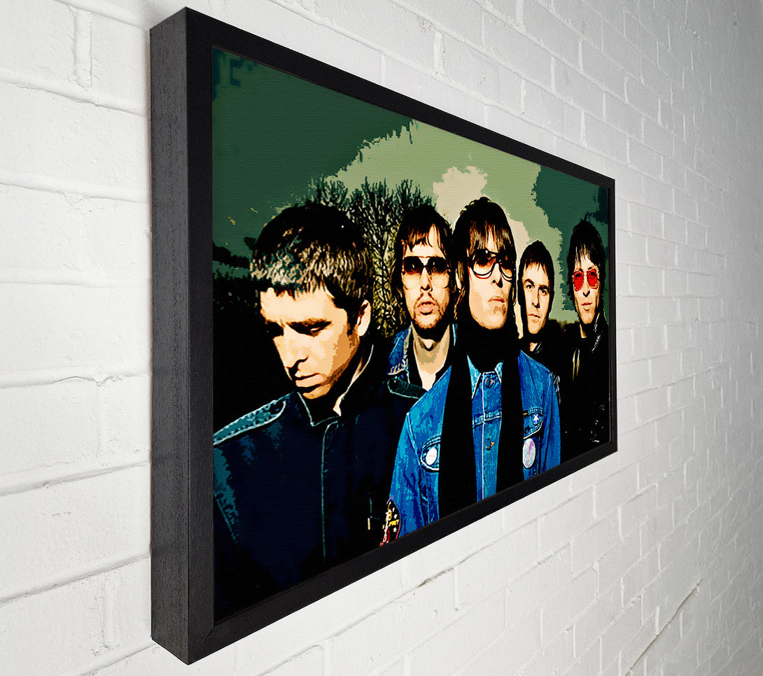  A Canvas Print of Oasis Pop Art Colour Canvas Print