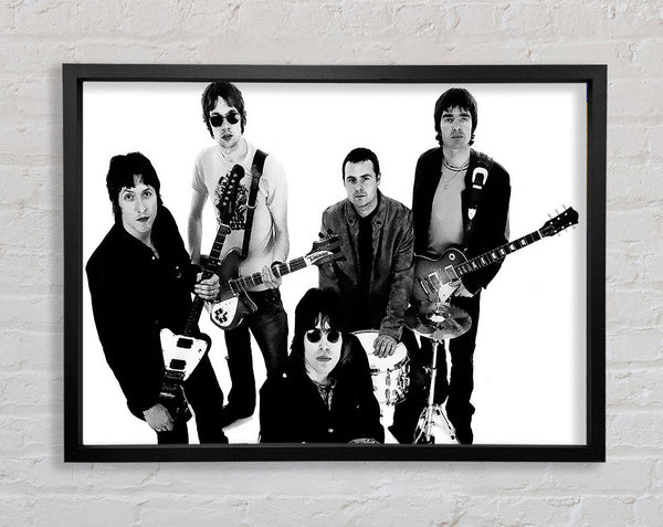 Oasis With There Instruments Framed Print