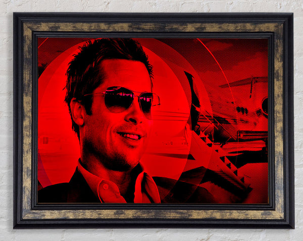 Oceans Eleven Brad Pitt Framed Print
