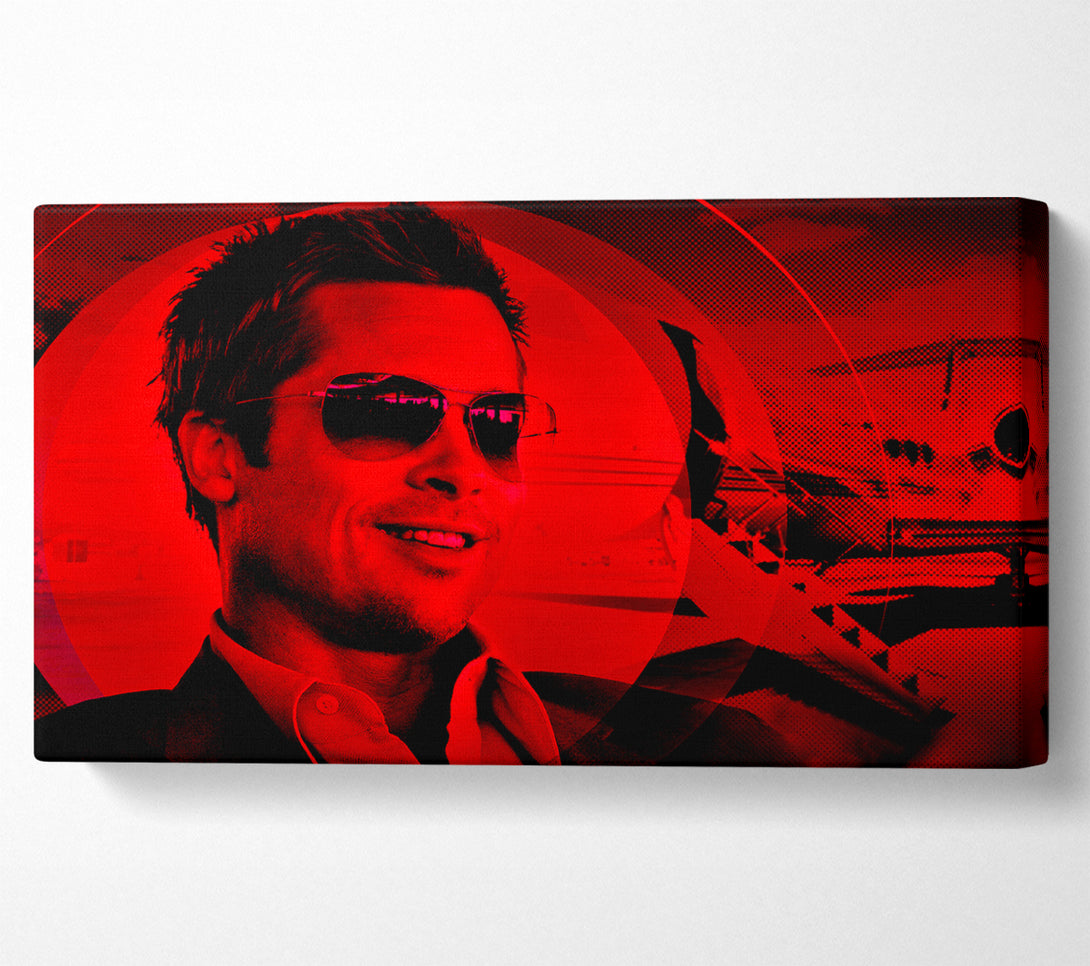  A Canvas Print of Oceans Eleven Brad Pitt Canvas Print