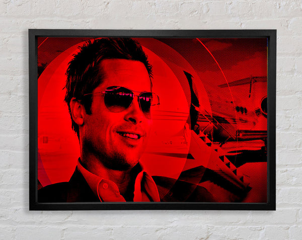 Oceans Eleven Brad Pitt Framed Print