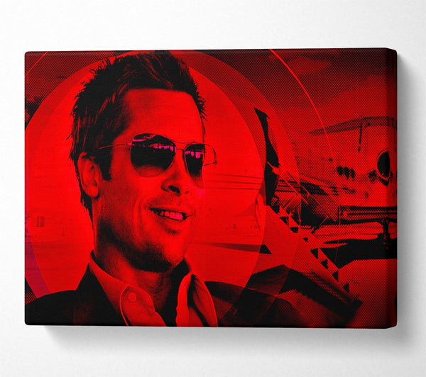  A Canvas Print of Oceans Eleven Brad Pitt Canvas Print