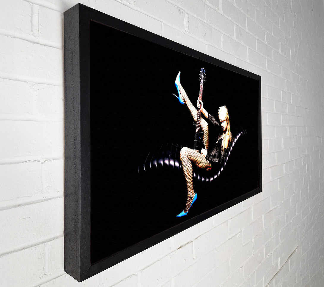 A Canvas Print of Paris Hilton Guitar Canvas Art