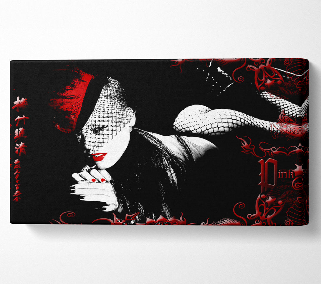  A Canvas Print of Pink Fishnets Canvas Print