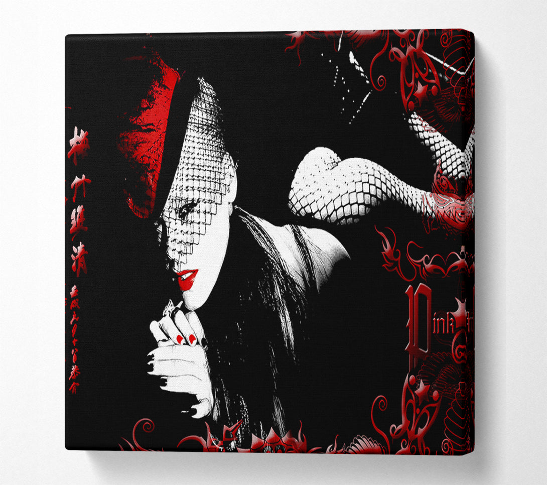  A Canvas Print of Pink Fishnets Canvas Print
