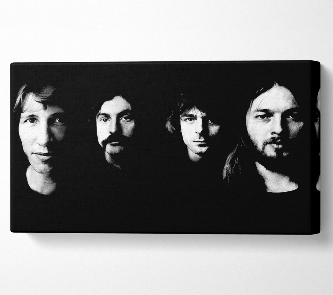  A Canvas Print of Pink Floyd Early Days B n W Canvas Art