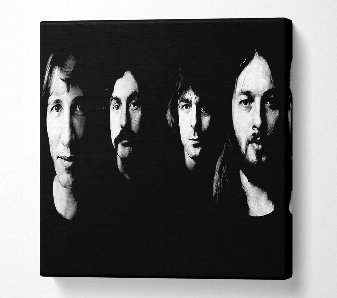  A Canvas Print of Pink Floyd Early Days B n W Canvas Art