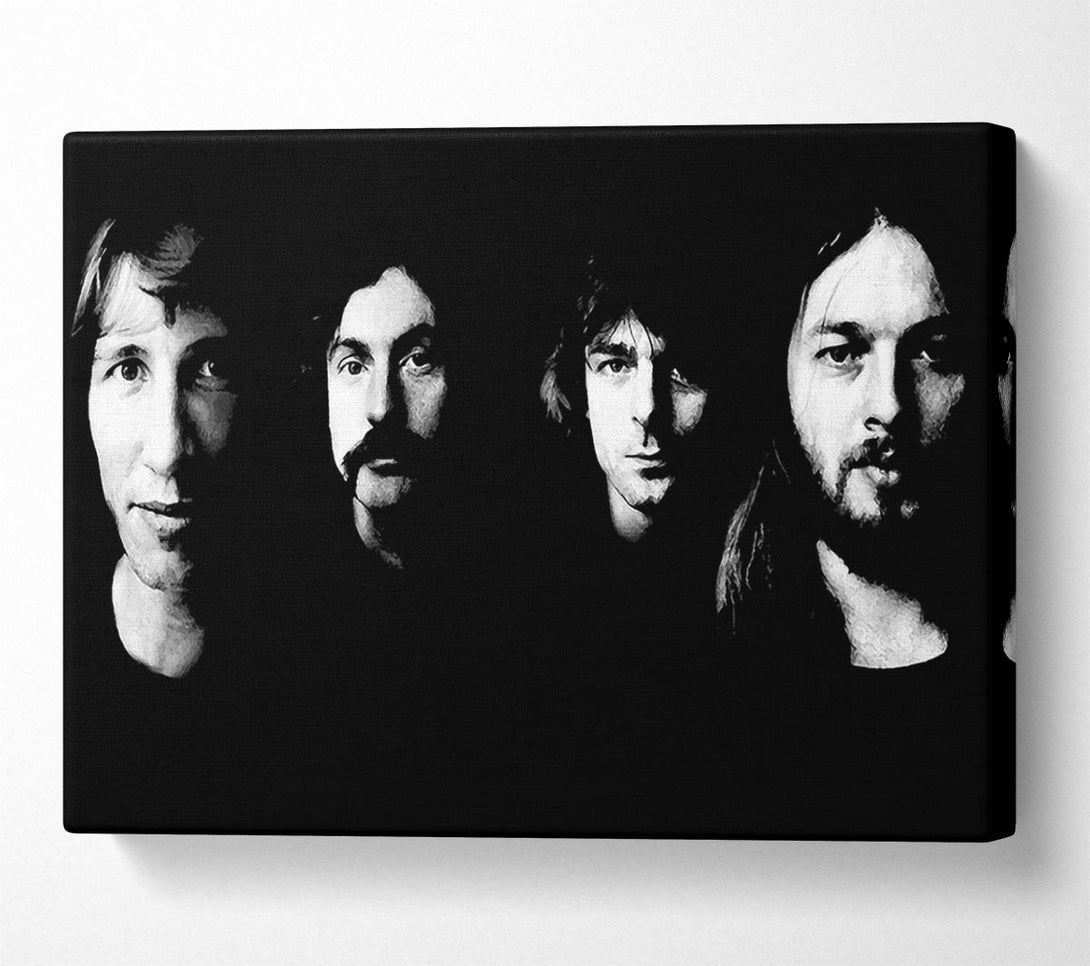  A Canvas Print of Pink Floyd Early Days B n W Canvas Art