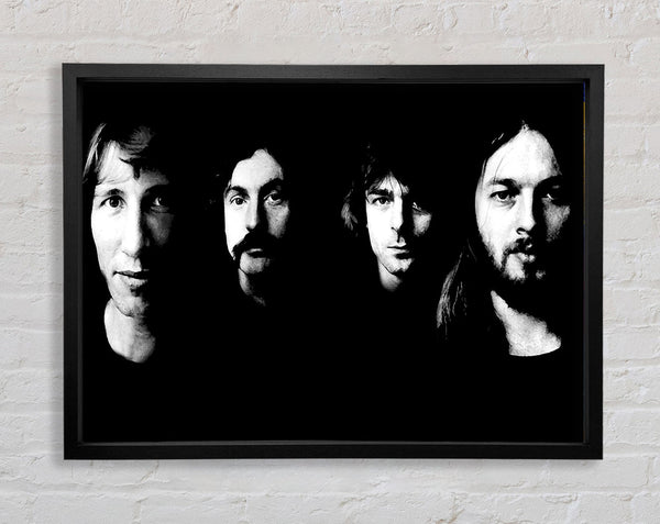 Pink Floyd Early Days B n W Framed Print