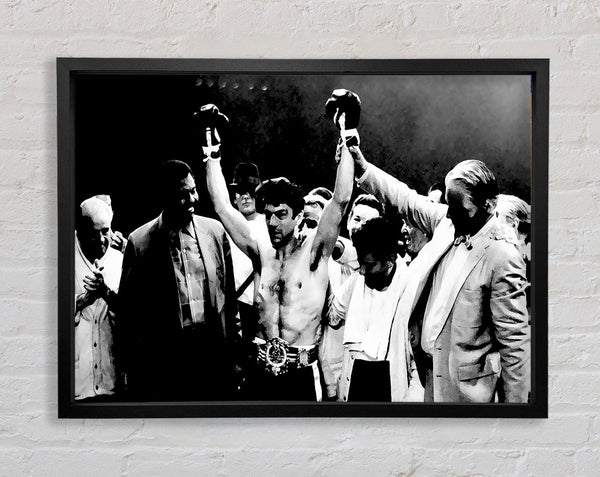 Raging Bull Robert De Niro Winning Framed Print
