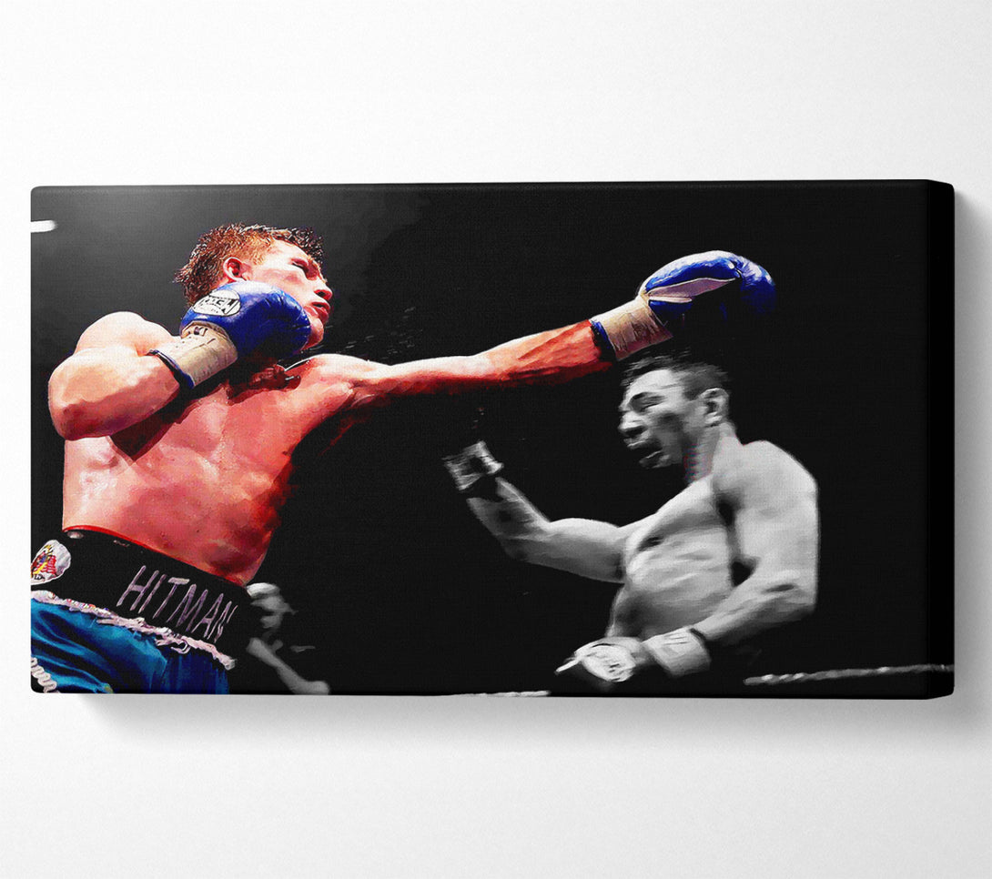 A Canvas Print of Ricky Hatton Knock Out In The Ring Canvas Art