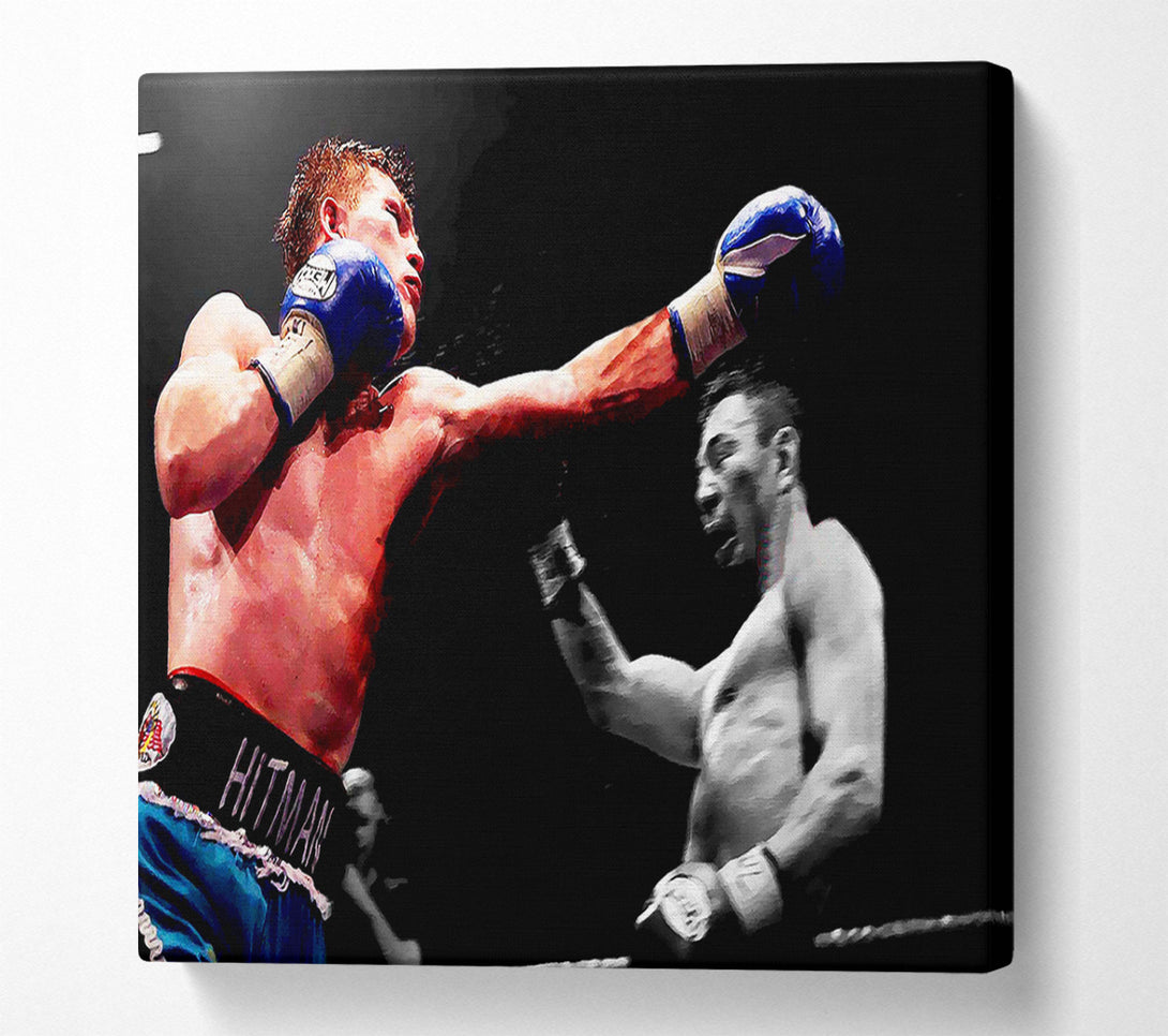  A Canvas Print of Ricky Hatton Knock Out In The Ring Canvas Art