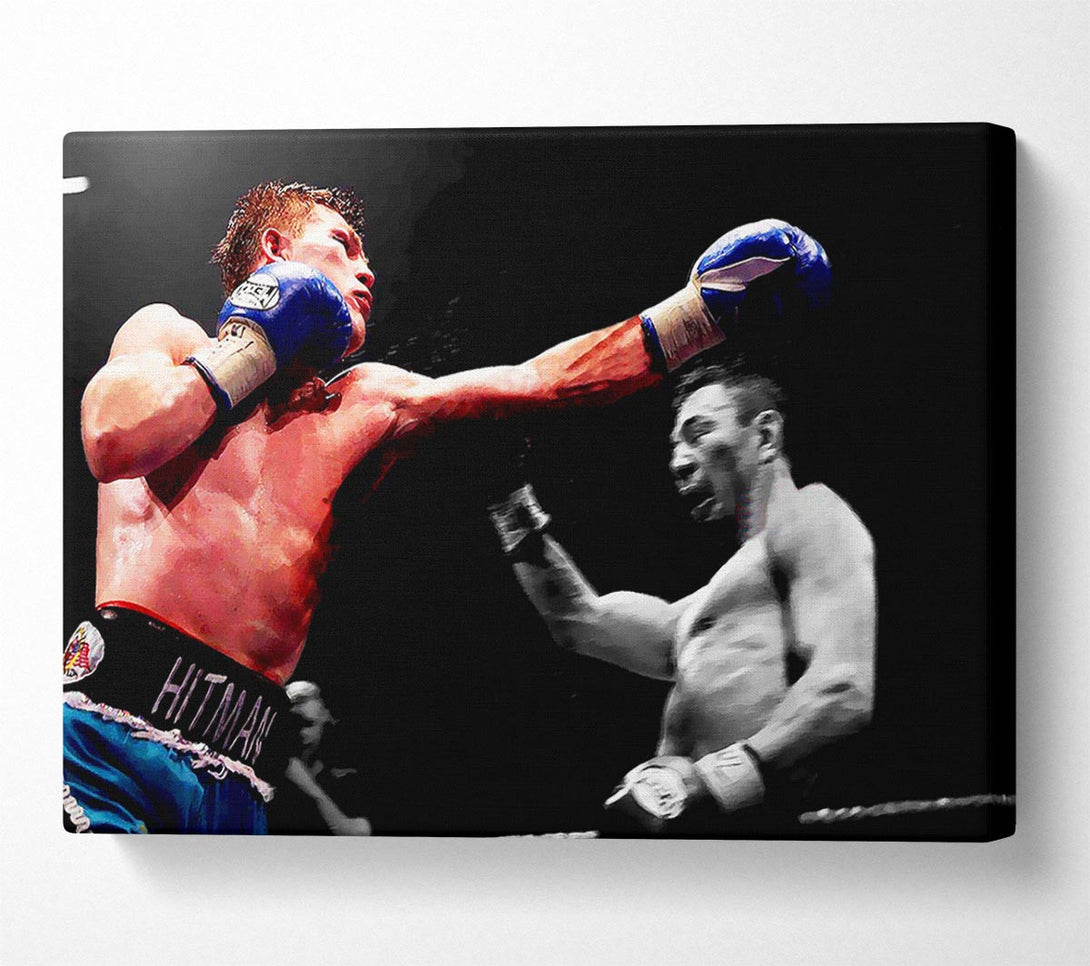  A Canvas Print of Ricky Hatton Knock Out In The Ring Canvas Art