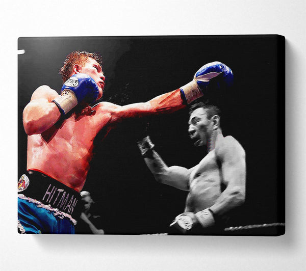  A Canvas Print of Ricky Hatton Knock Out In The Ring Canvas Art