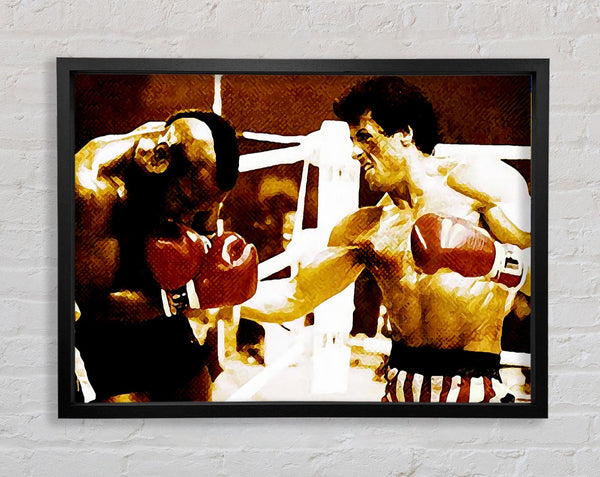 Rocky 3 In The Ring With Mr T Framed Print