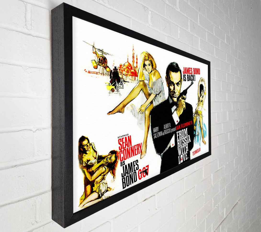  A Canvas Print of Sean Connery From Russia With Love Canvas Print