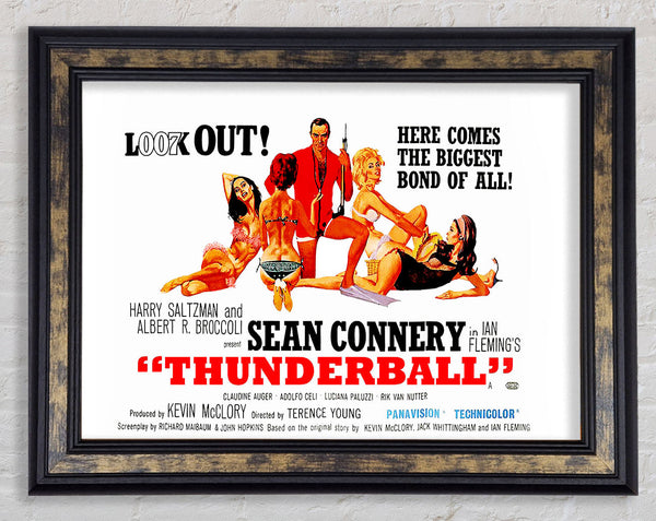Sean Connery Thunderball Framed Print