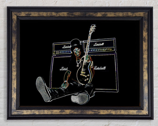 Slash Guitar Framed Print