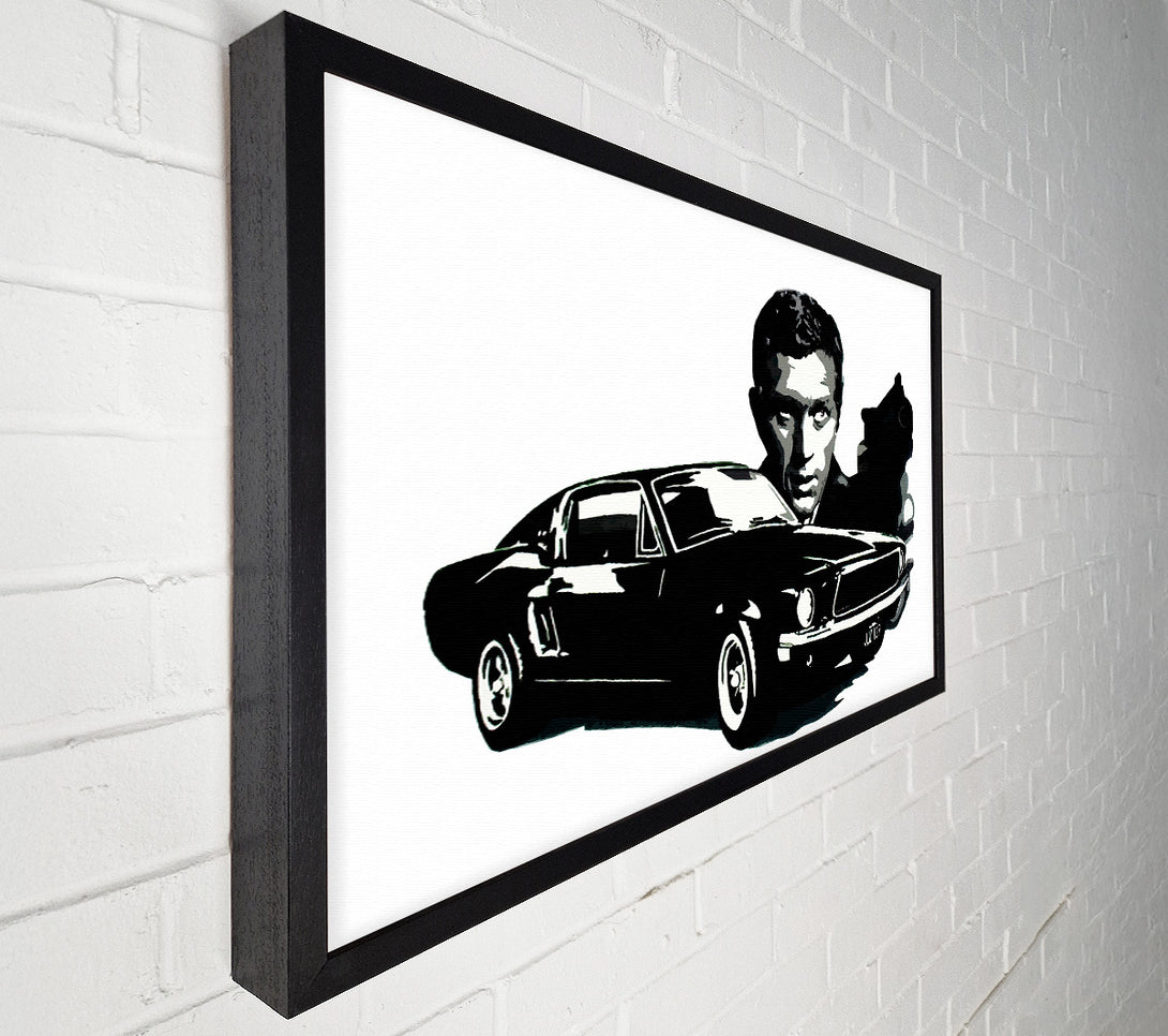  A Canvas Print of Steve Mcqueen Bullitt Canvas Print