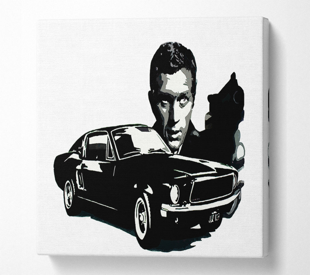  A Canvas Print of Steve Mcqueen Bullitt Canvas Print