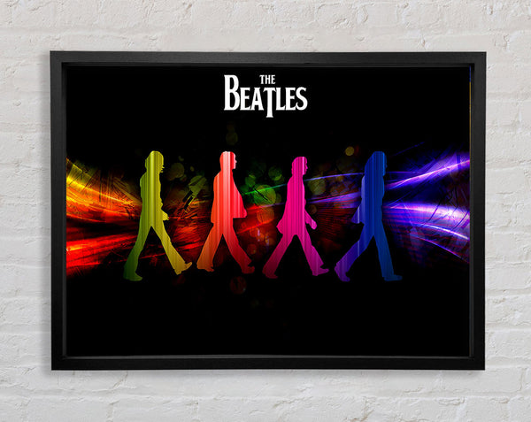 The Beatles Rainbow Walk Framed Print