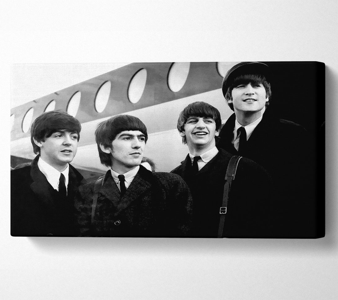  A Canvas Print of The Beatles Just Landed Canvas Print